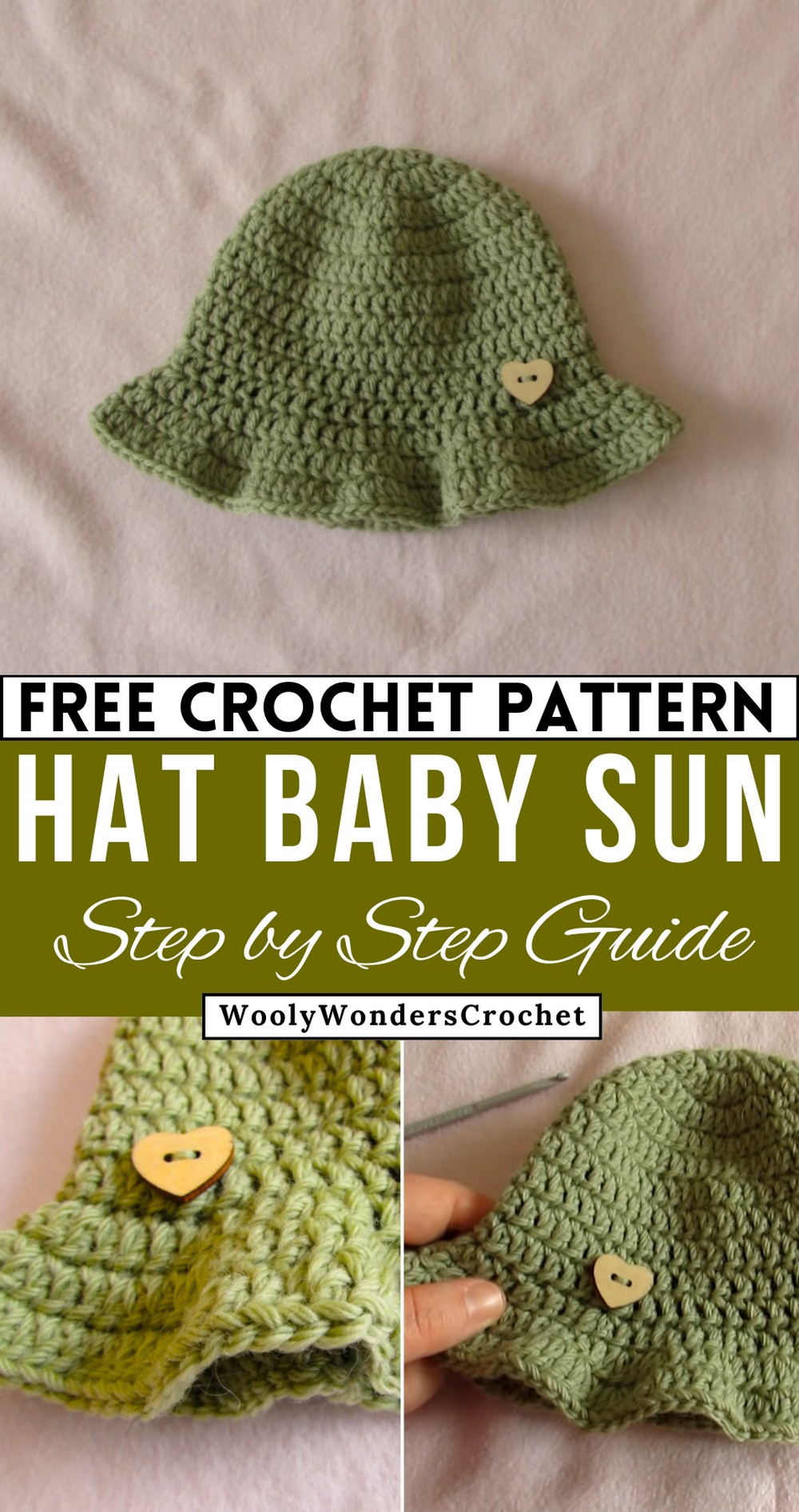 How to Crochet a Simple Summer Baby Hat - Step-by-Step Tutorial