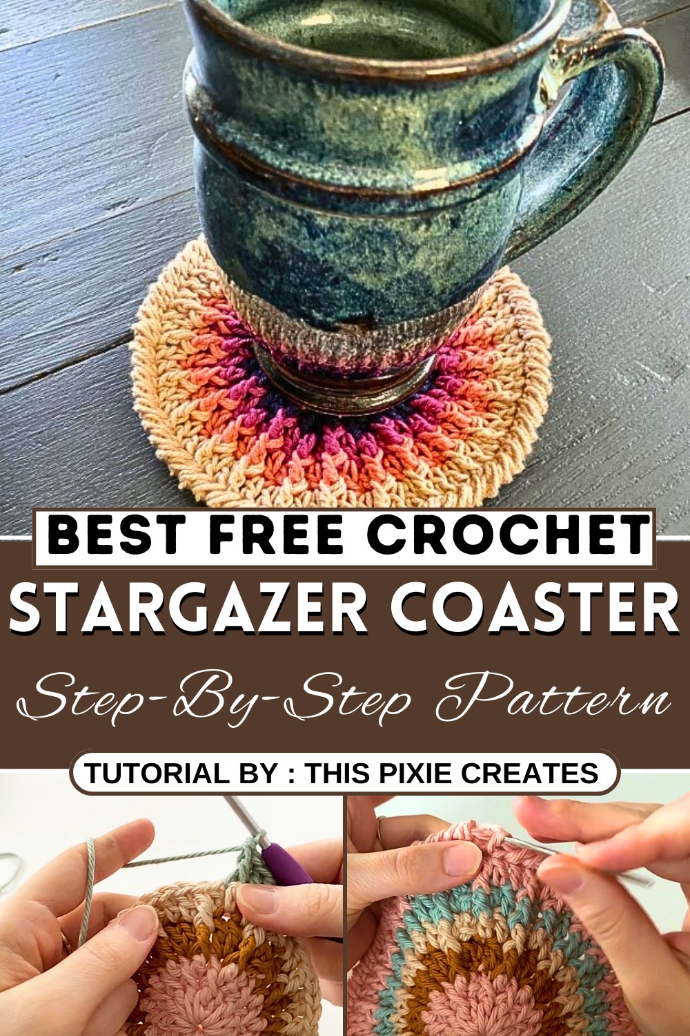 How to Crochet the Stargazer Coaster