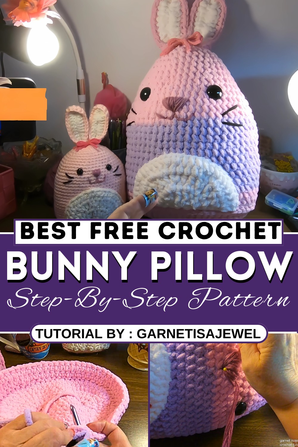 Let's crochet a Bunny Pillow
