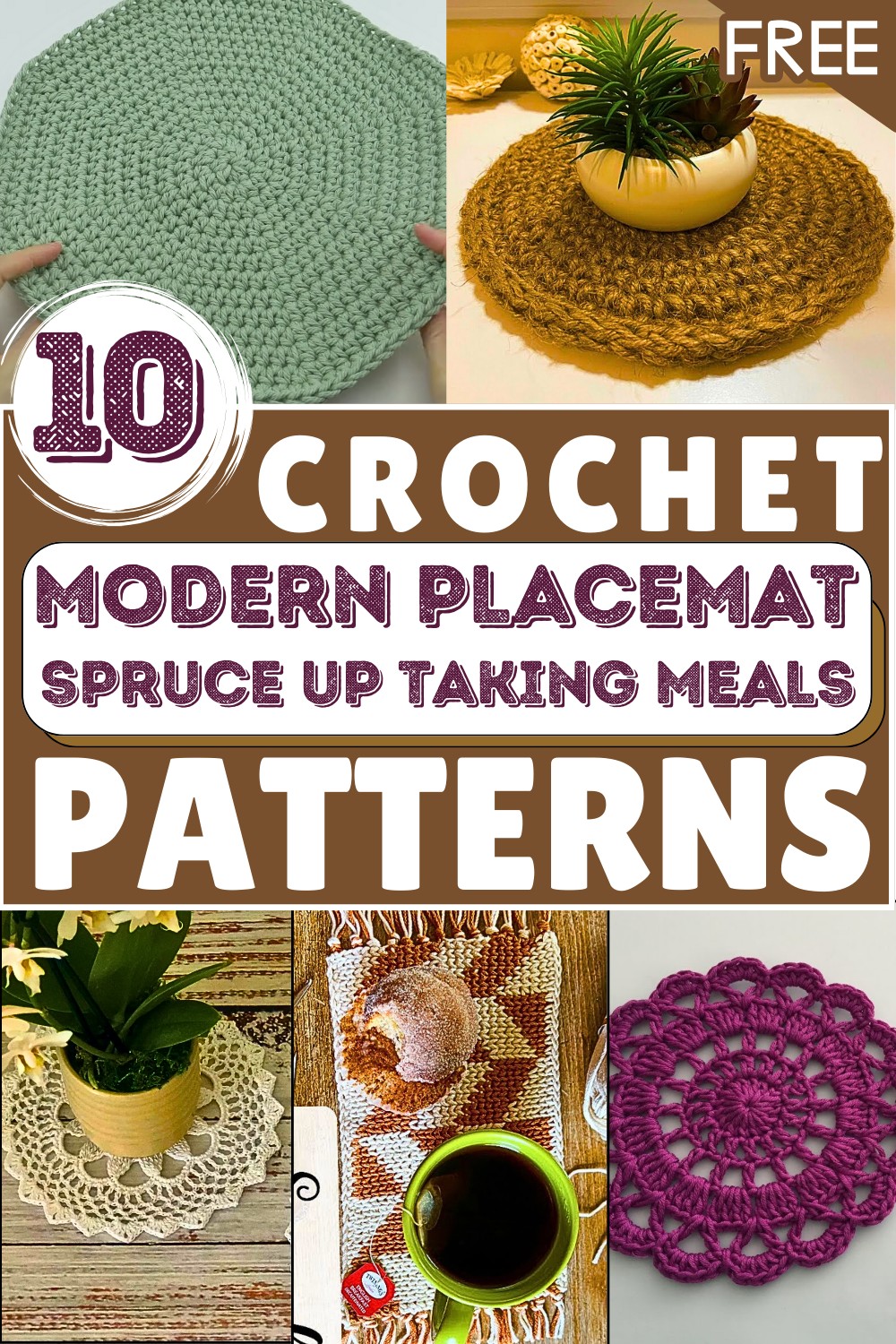 Modern Crochet Placemat Patterns to Spruce Up Taking Meals