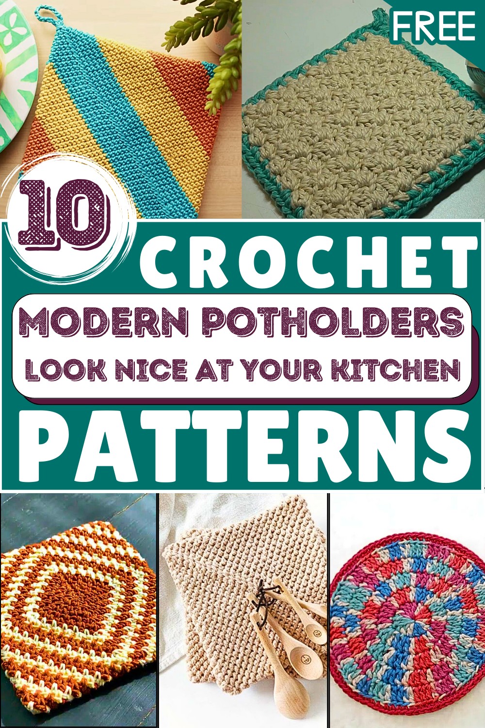 Practical Crochet Potholders that Look Nice at Your Kitchen