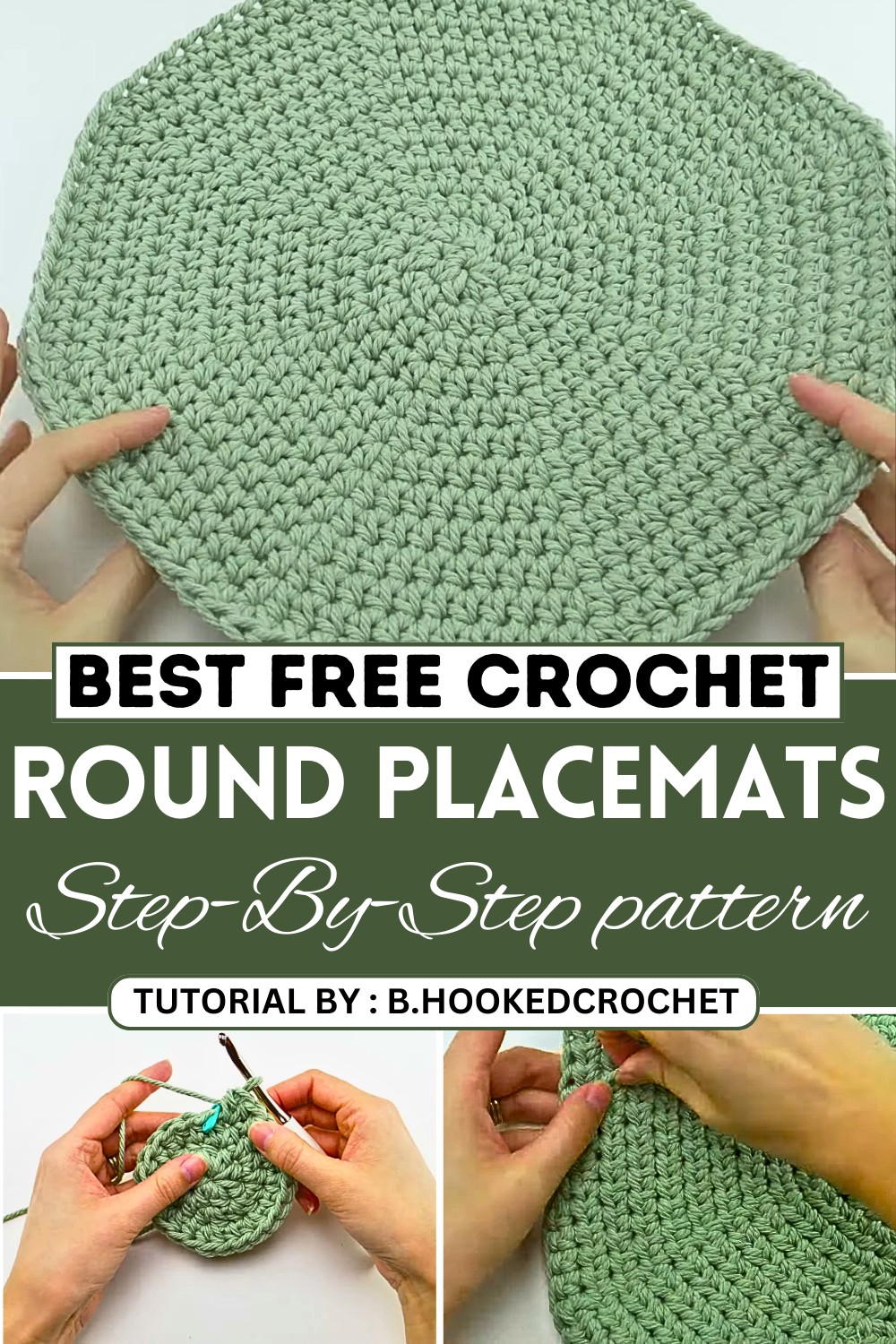Simple Round Crochet Placemats