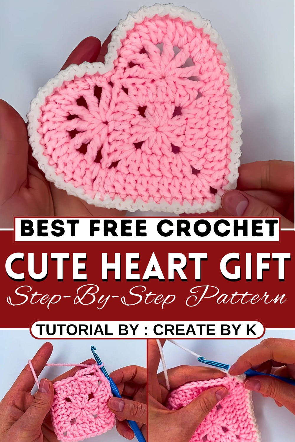Super Easy Cute Crochet Heart Gift