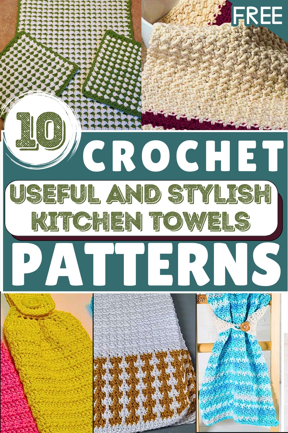 Useful and Stylish Free Crochet Kitchen Towels Patterns