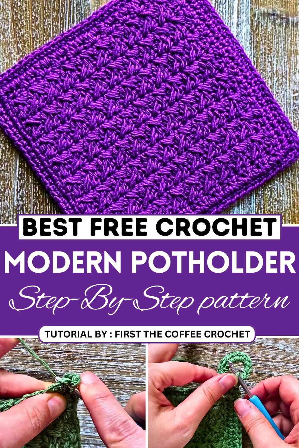 Free Modern Crochet Potholder Pattern