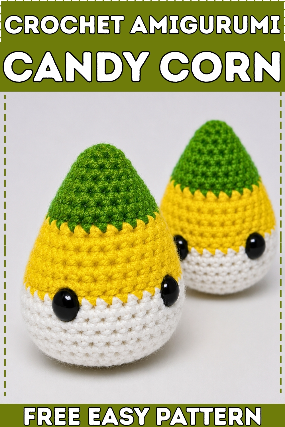 fREE Crochet Amigurumi candy corn
