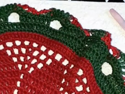 Crochet Christmas Doily Placemat Amigurumi 4